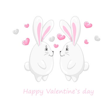 Cute hearts ve tavşan 1