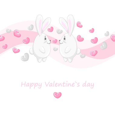 Cute hearts ve tavşan 2