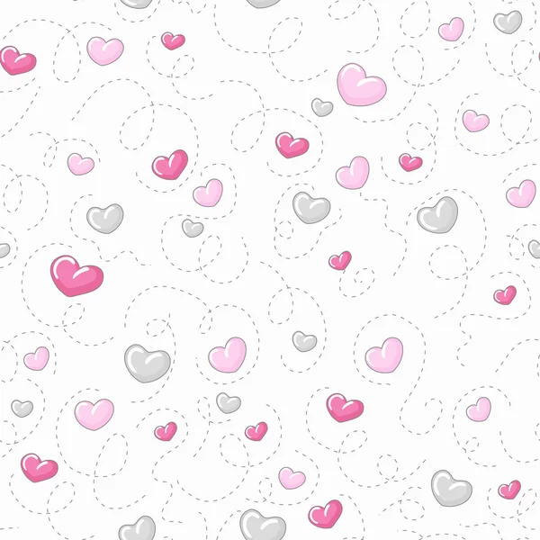 Cute hearts pattern — Stock Vector