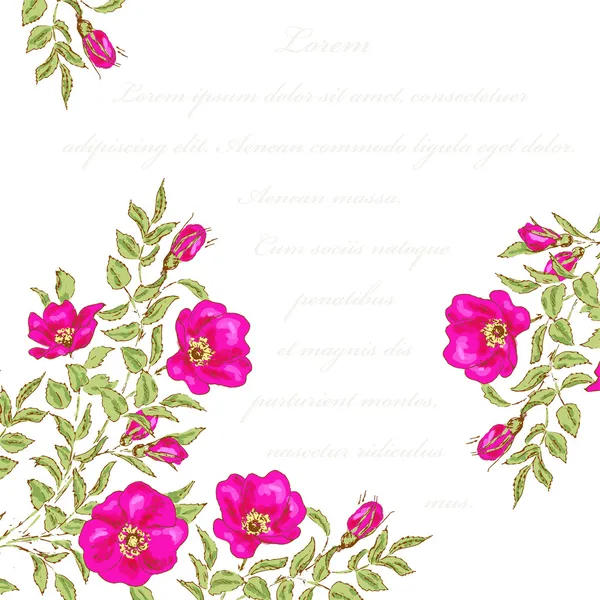 Vintage Blume Hintergrund — Stockvektor