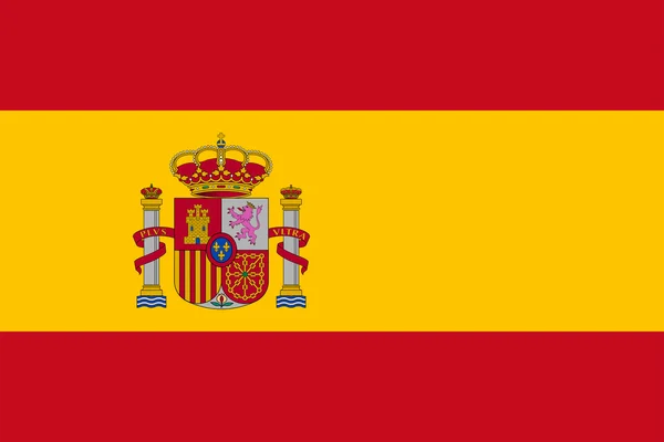 西班牙的旗子. — 图库照片