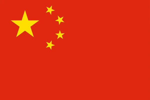 Vlajka Čínské lidové republiky. — Stock fotografie