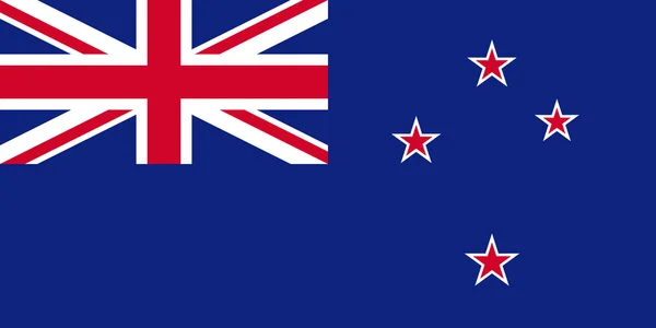 Vlag van Nieuw-Zeeland - blauw vaandel. — Stockfoto
