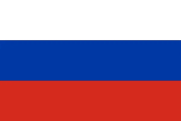 Rysslands flagga. — Stockfoto