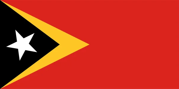 Bandera de Timor Oriental. — Foto de Stock