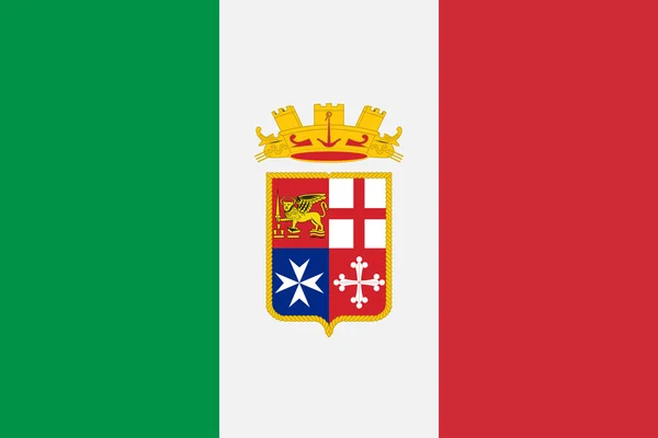 Flag of Italy naval — Stock Photo, Image