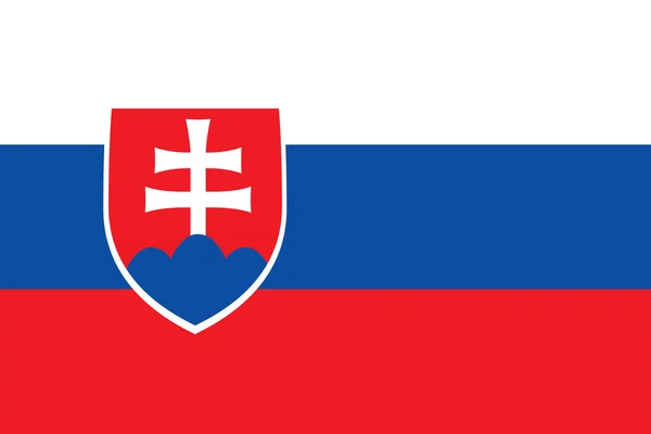 Vlag van Slowakije. — Stockfoto