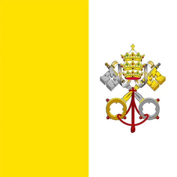 Σημαία του Βατικανού. — Φωτογραφία Αρχείου
