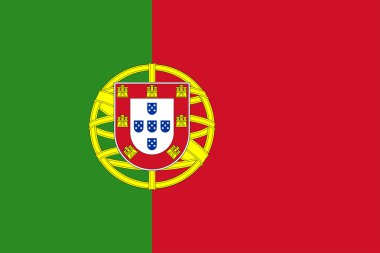 Flag of Portugal. clipart