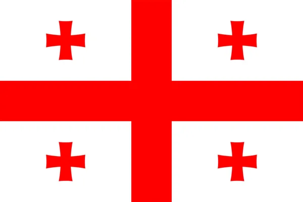 Vlag van georgia. — Stockfoto