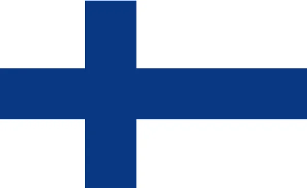 Flagge Finnlands. — Stockfoto