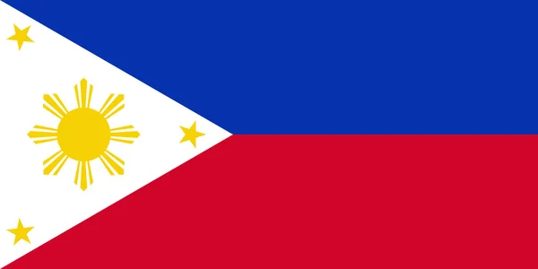 Bandera de philippines . —  Fotos de Stock