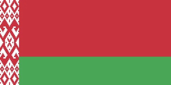 Vlag van Belarus. — Stockfoto