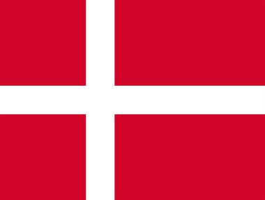 Flag of Denmark. clipart