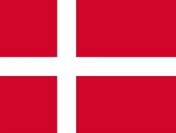 Flaga Danii. — Zdjęcie stockowe