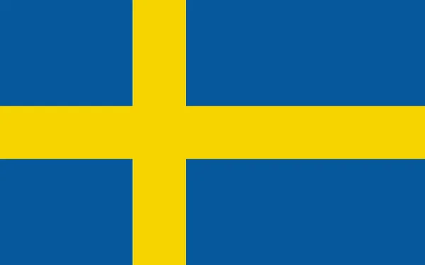 Flagge Schwedens. — Stockfoto