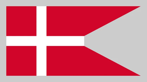 Vlag van Denemarken (staat). — Stockfoto