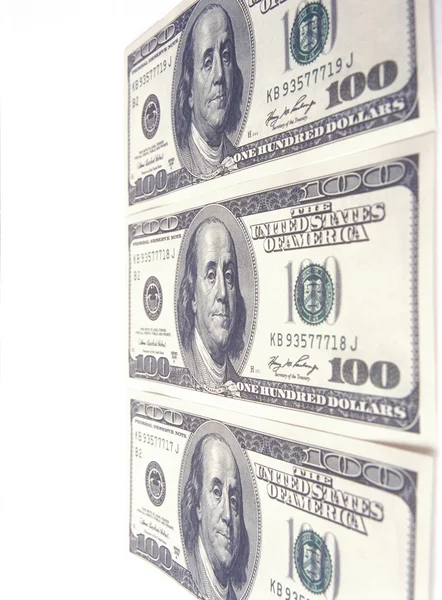 One hundred dollar bills. — Stock Photo, Image