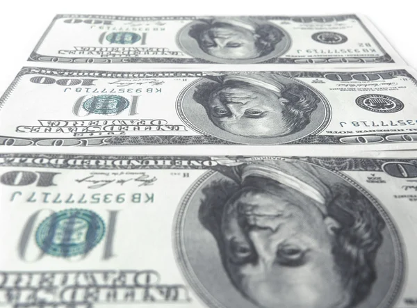 One hundred dollar bills. — Stock Photo, Image
