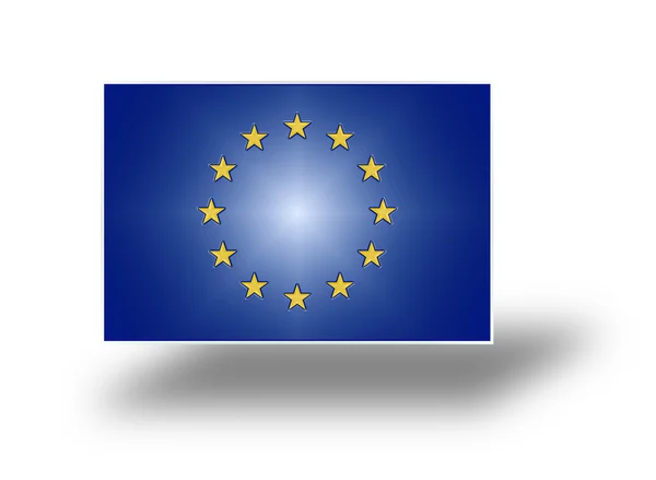 Vlag van Europa (gestileerde ik). — Stockfoto