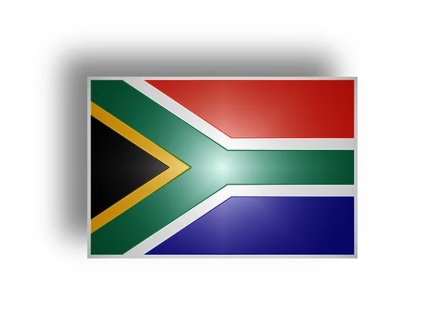 南非国旗 （程式化我). — 图库照片