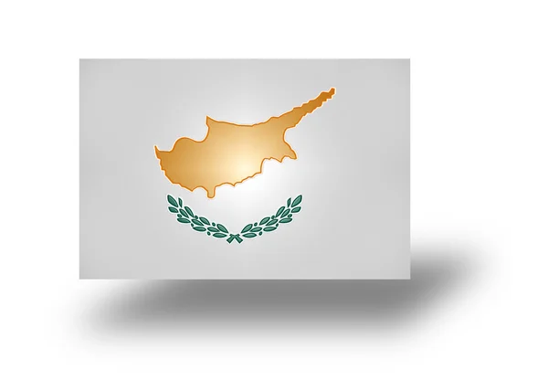 Vlag van cyprus (gestileerde ik). — Stockfoto