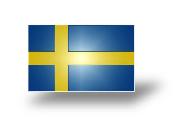 Flagge von Schweden (stilisiertes i). — Stockfoto