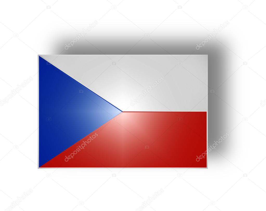 Flag of the Czech Republic (stylized I).