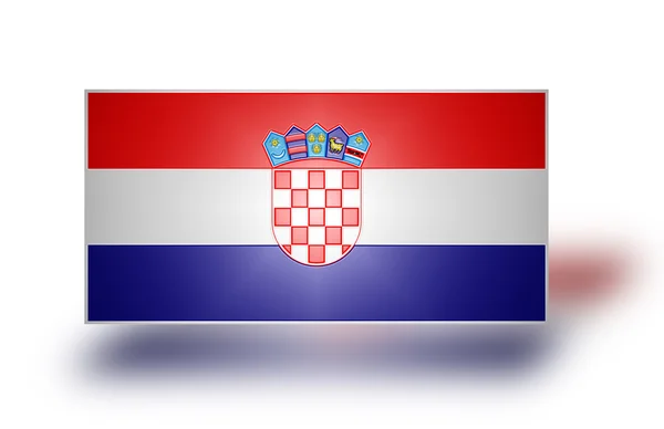 Bandera de Croacia (estilizada I ). —  Fotos de Stock