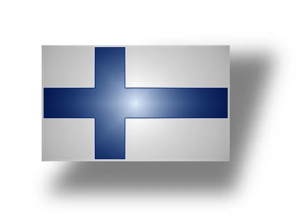 Flagge von Finnland (stilisiertes i). — Stockfoto