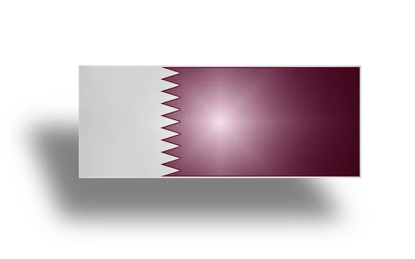Bandera de Qatar (estilizado I ). — Foto de Stock