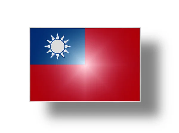 Flag of Taiwan (stylized I). — 图库照片