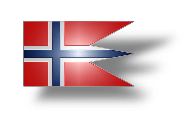 Bandeira do Estado da Noruega e guerra (estilizado I ). — Fotografia de Stock