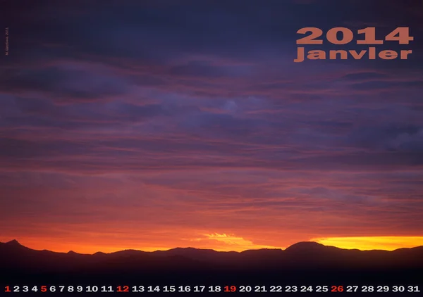 Kalender 2014. — Stockfoto