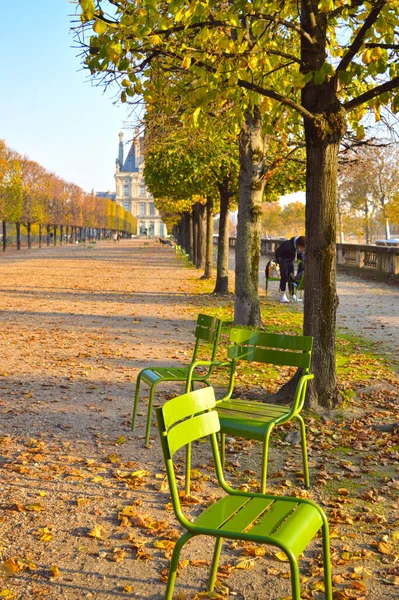 Herbst Jardin Des Tuileries Paris Frankreich — Stockfoto