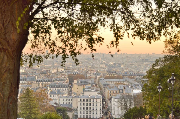 Paris Frankreich November 2021 Panorama Von Paris Vom Gipfel Des — Stockfoto