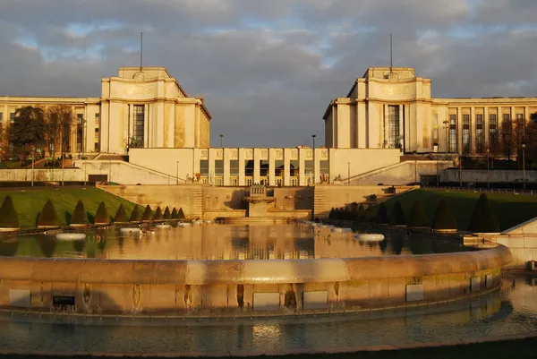 Paris, palais de chaillot jardin de trocadero içinde görünüm