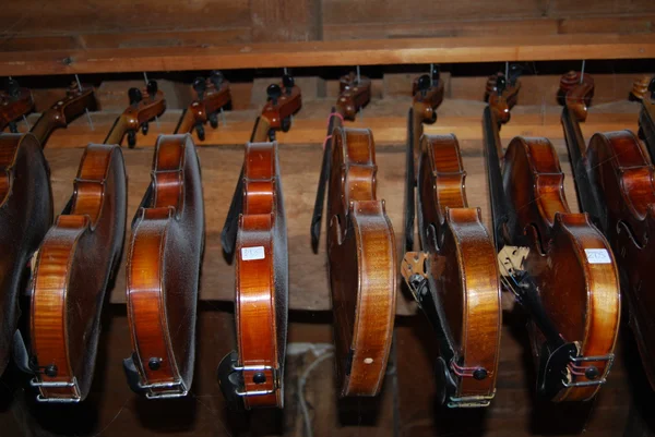 Geigen-Fertigung in Hinsbeck — Stockfoto