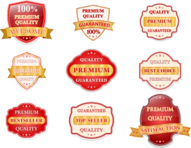 vektör rozet tasarım kümesi