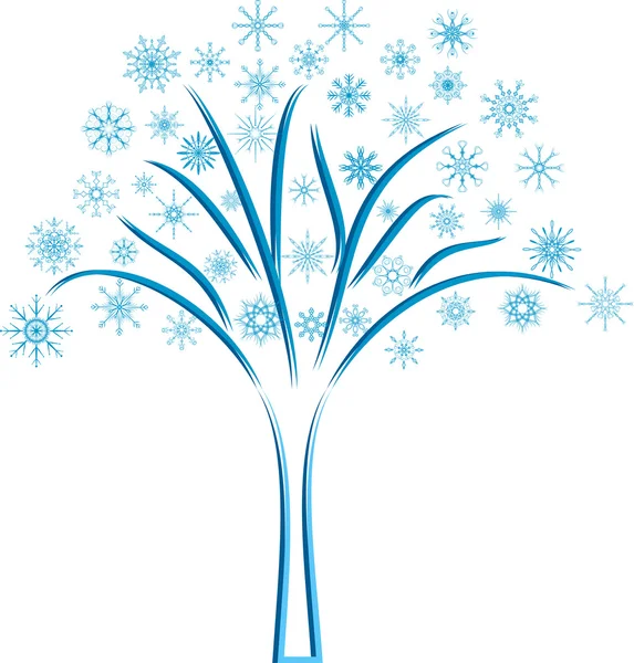 Snow tree — Stock Vector