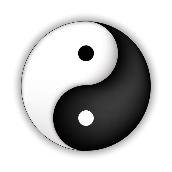 Yin yang símbolo —  Vetores de Stock