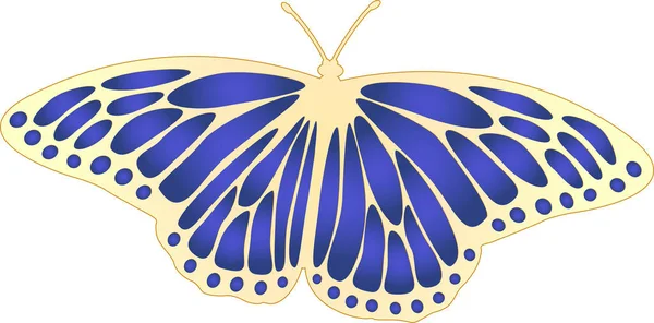 Butterfly Vector Illustration Isolated — ストックベクタ