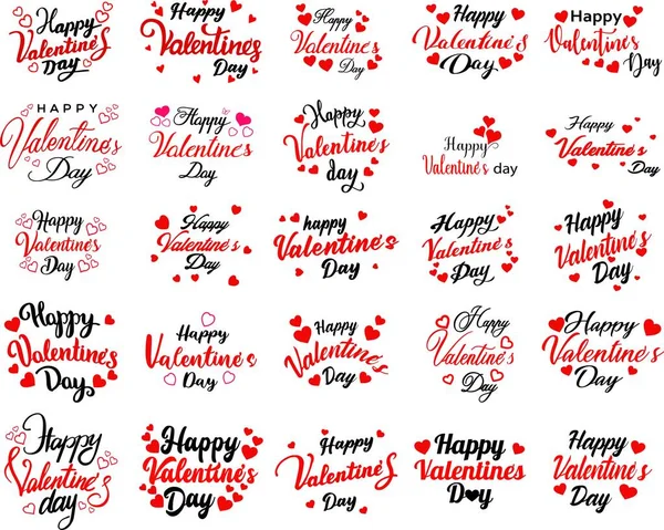 Vector Set Valentine Card Designs — Stock Vector