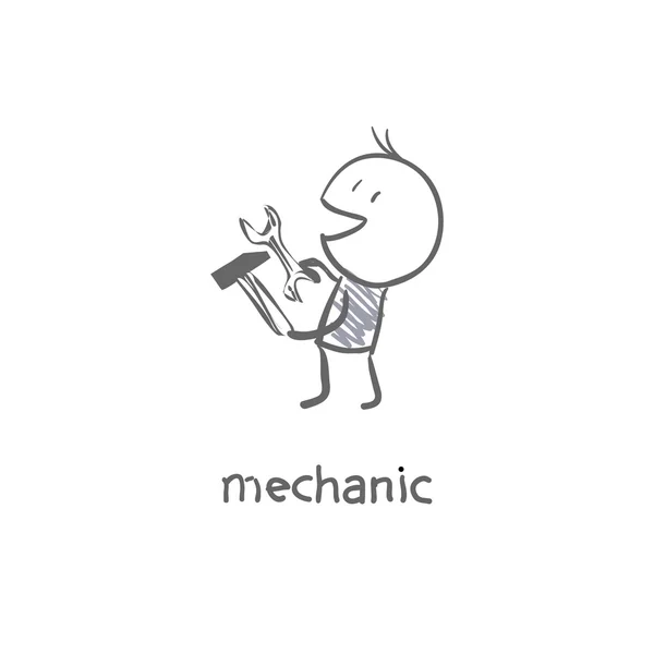 Mechanic — Stock Vector