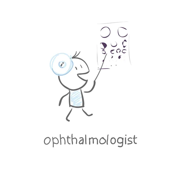 Ophtalmologiste — Image vectorielle