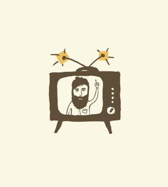sakallı adam haber programı sunucusu
