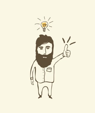 Çizim kavramı ampul