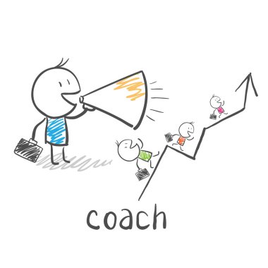 Business coach, trainer clipart