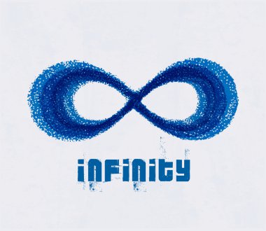 sonsuzluk sembolü. vektör.