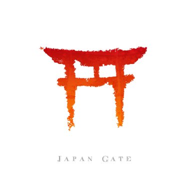 Japan Gate calligraphy clipart